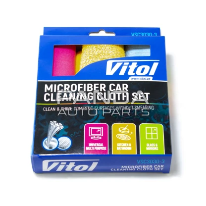 Набір ганчірок мікрофібра VITOL VSC3030-3