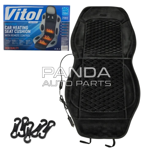 Накидка на сиденье с подогревом  100x50см. VITOL H 2021V BK