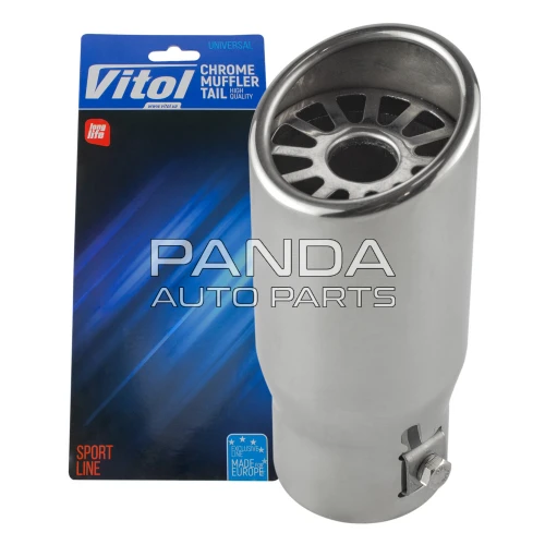 Насадка на глушитель Ø 51мм 150мм. BYD Yuan Plus (БИД Юань Плюс) VITOL НГ-0087