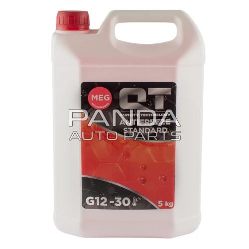 Антифриз G12 MEG STANDART -30°C (красный)  5л. QT-OIL QT551305