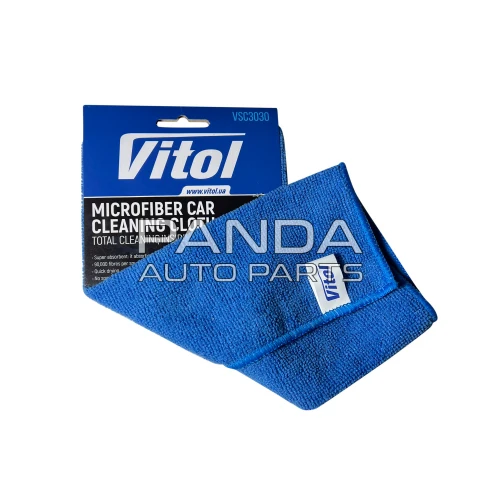 Салфетка микрофибра синяя  30x30см. VITOL VSC3030