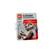 Клемма аккумулятора омедненная с прижимной планкой 2шт ДК DK-TZ304