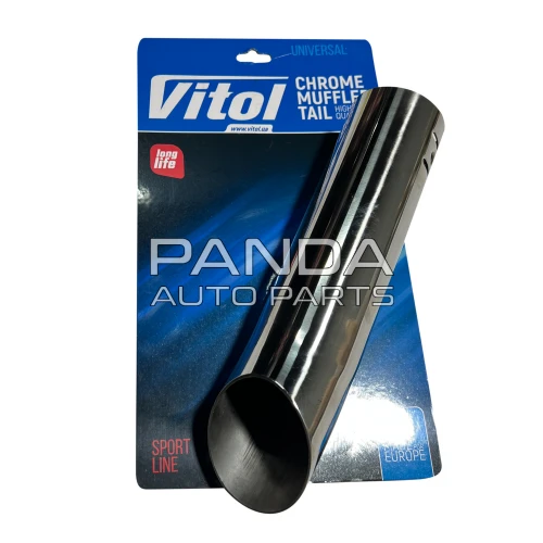 Насадка на глушитель  Ø 51мм 204мм. VITOL НГ-0072