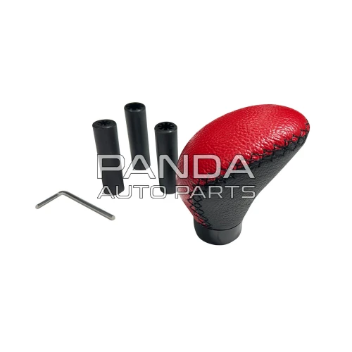 Ручка КПП универсальная декоративная красная кожа  VITOL F 250132 RD