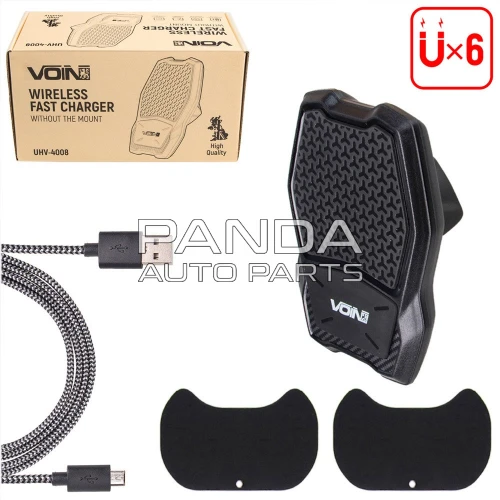 Держатель автомобильный для телефона с беспроводной зарядкой  VOIN UHV-4008