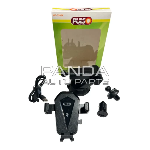 Держатель автомобильный для телефона с беспроводной зарядкой QC2.0  PULSO WC-2502K