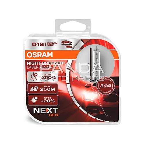 Лампа ксеноновая +200% Night Breaker 35W D1S  OSRAM 66140XNN-HCB 