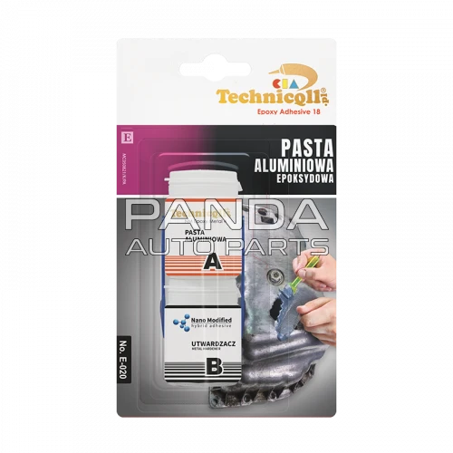 Клей эпоксидный алюминиевый (холодная сварка)  80г. TECHNICQLL E-020