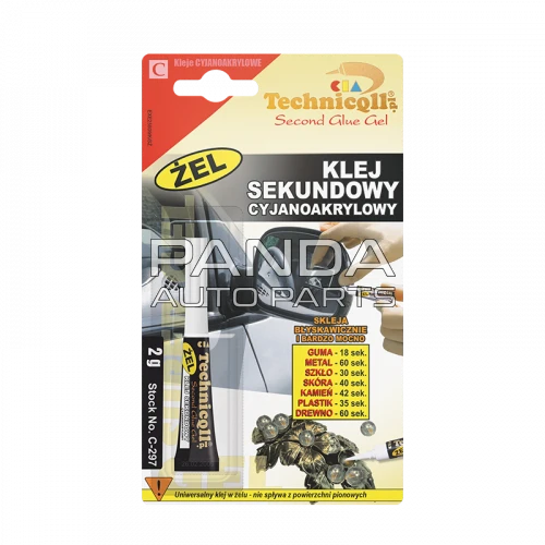 Клей секундный цианоакрилатный гель  2г. TECHNICQLL C-297