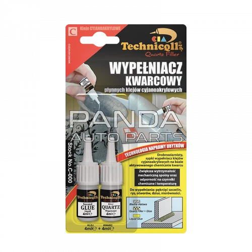 Клей секундный цианоакрилатный кварцевый  8мл. TECHNICQLL C-000