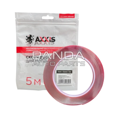 Скотч двухсторонний 15мм. 5м. силіконовий  AXXIS ST-15 RED