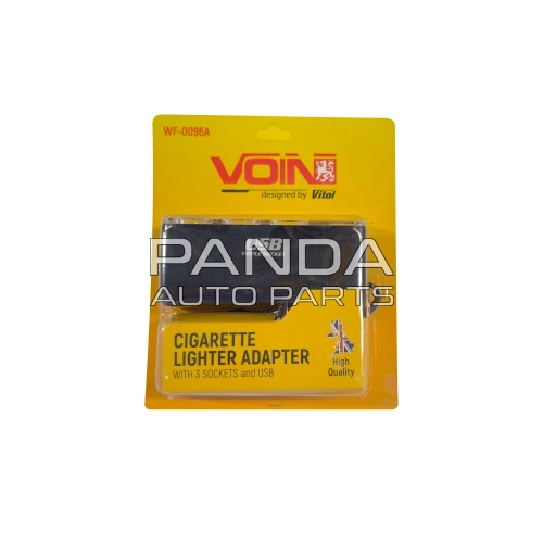 Разветвитель для прикуривателя (3 выхода + 1 USB)  VOIN WF-0096A
