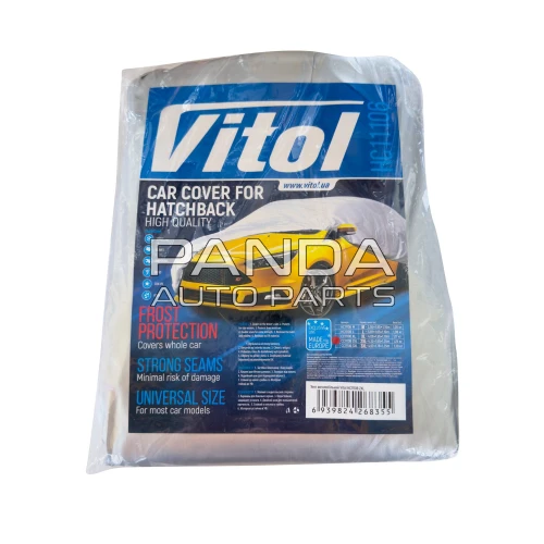 Тент автомобильный (с зеркалами и молнией) хэтчбек 432x165x125 XXL  VITOL HC11106 2XL