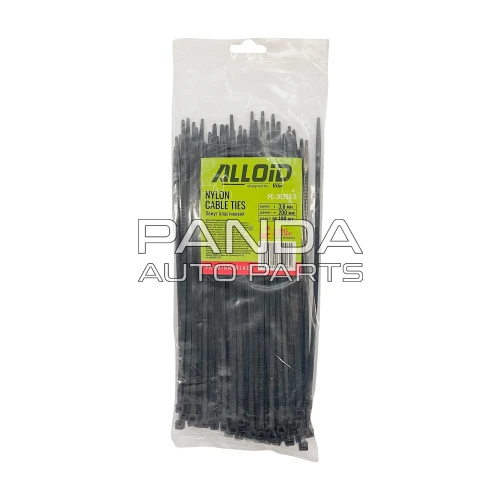 Хомут пластиковый черный 3.6x200мм (100шт)  ALLOID PC-36200 B