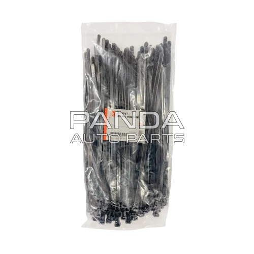 Хомут пластиковый черный многоразовый 6x300мм (100шт)  ДК DK-G7.6*300BK