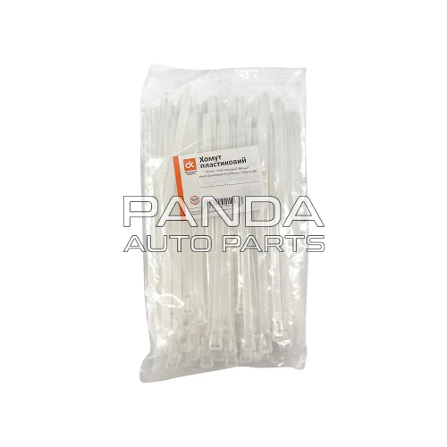 Хомут пластиковый белый многоразовый 6x200мм (100шт)  ДК DKG7.6*200WT