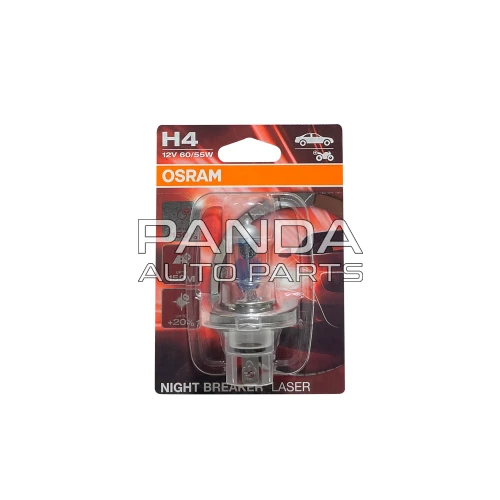 Лампа галогенная +150%  Night Breaker 55W 12V H4 P43T OSRAM 64193NL-01B