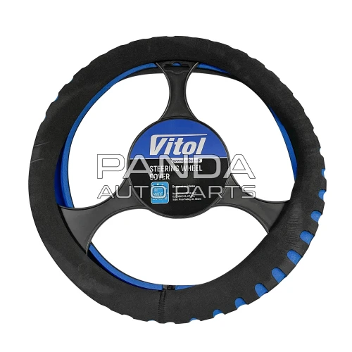 Чехол на руль эластичный (35-43см.)  VITOL F 14024- F16 BL