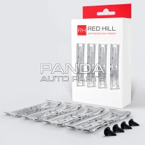 Рамка автомобильная под номер прозрачная комплект Невидимка RED HILL 003-0