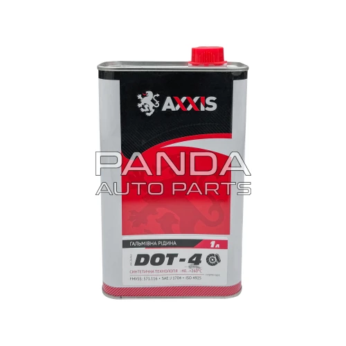 Тормозная жидкость DOT 4  1л. AXXIS AX-26461