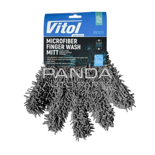Губка-рукавица для мойки авто (микрофибра)  29x23см. VITOL VSC1373