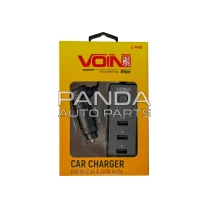 Автомобильное зарядное устройство 3USB провод 1м. 12/24V-5V 2.4A VOIN C-4416