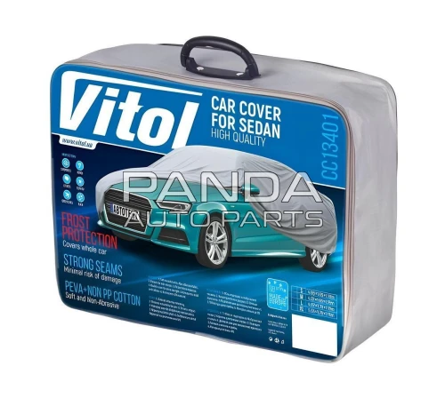 Тент автомобильный (с зеркалами) седан 432х165х119 M VITOL CC13401-M