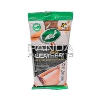 Серветки вологі для очищення та кондиціювання шкіри Luxe leather wipes 24шт TURTLE WAX 54097