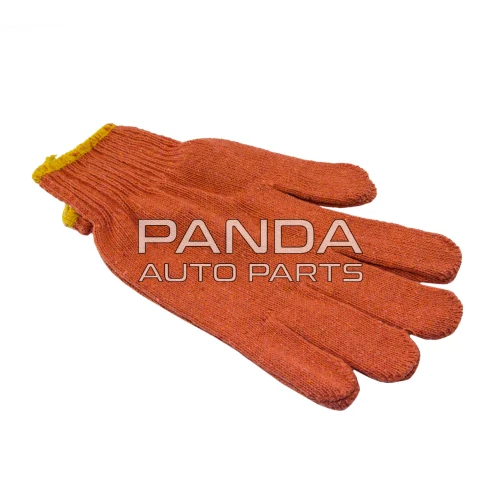 Перчатки c рисунком ПВХ оранжевые 669